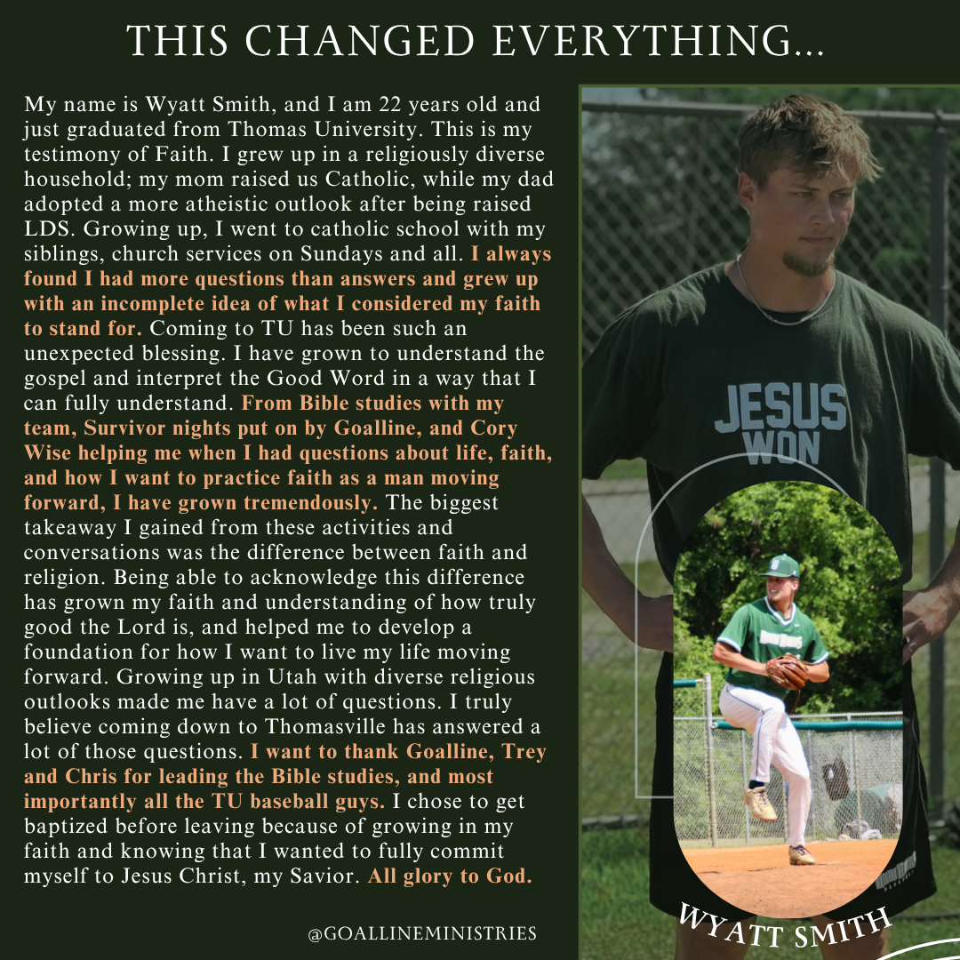 Photo for Wyatt Smith Testimony - Former TU Baseball Player (2025)
